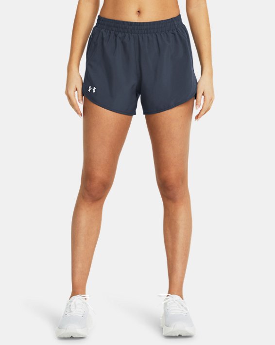 Women's UA Fly-By 3" Shorts in Gray image number 0